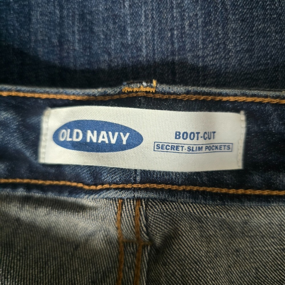 NWT Old Navy Jeans Womens 22 Plus Medium Blue Wash Stretch Denim Bootcut - Picture 4 of 7